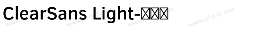 ClearSans Light字体转换